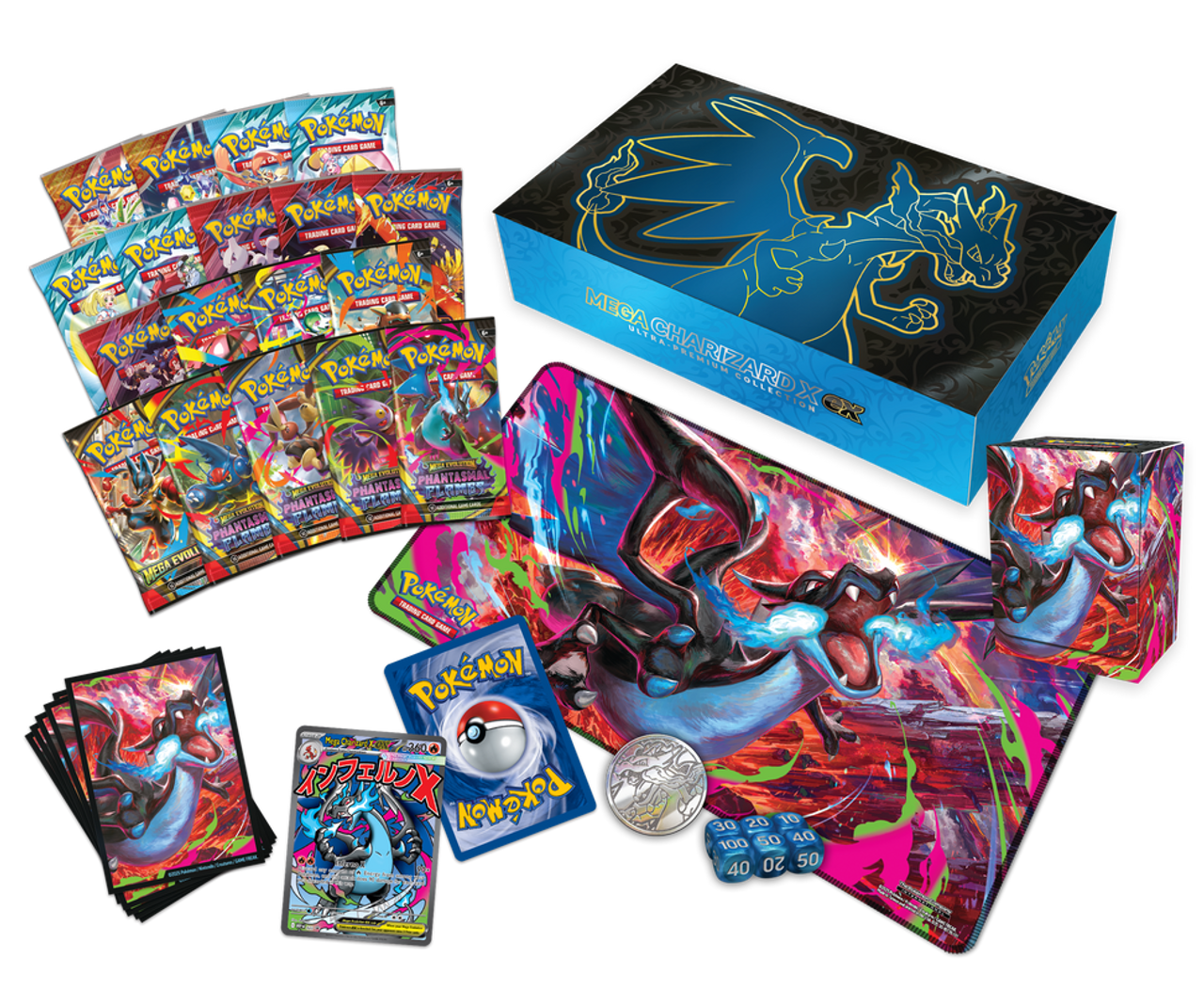 Pokémon TCG: Mega Charizard X ex Ultra-Premium Collection 2025