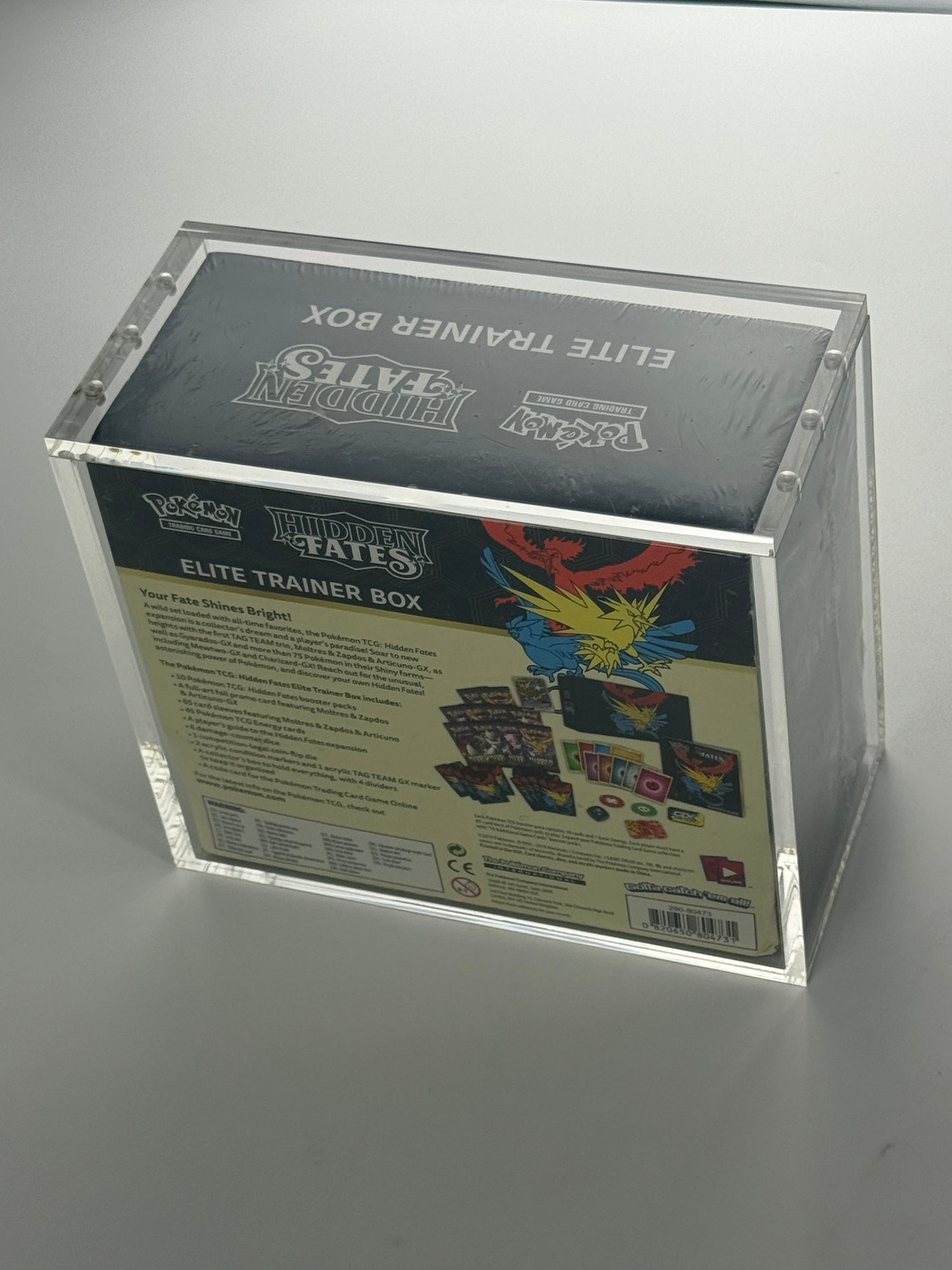 Premium Pokémon Elite Trainer Box Protective Display Acrylic Case Version 2