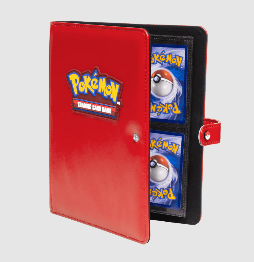 Ultra Pro Premium Red 4-Pocket Snap Binder for Pokémon