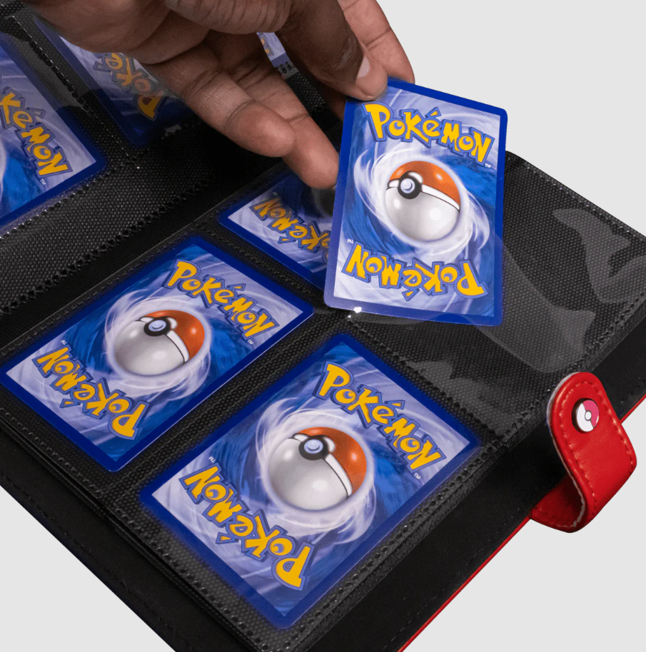 Ultra Pro Premium Red 4-Pocket Snap Binder for Pokémon