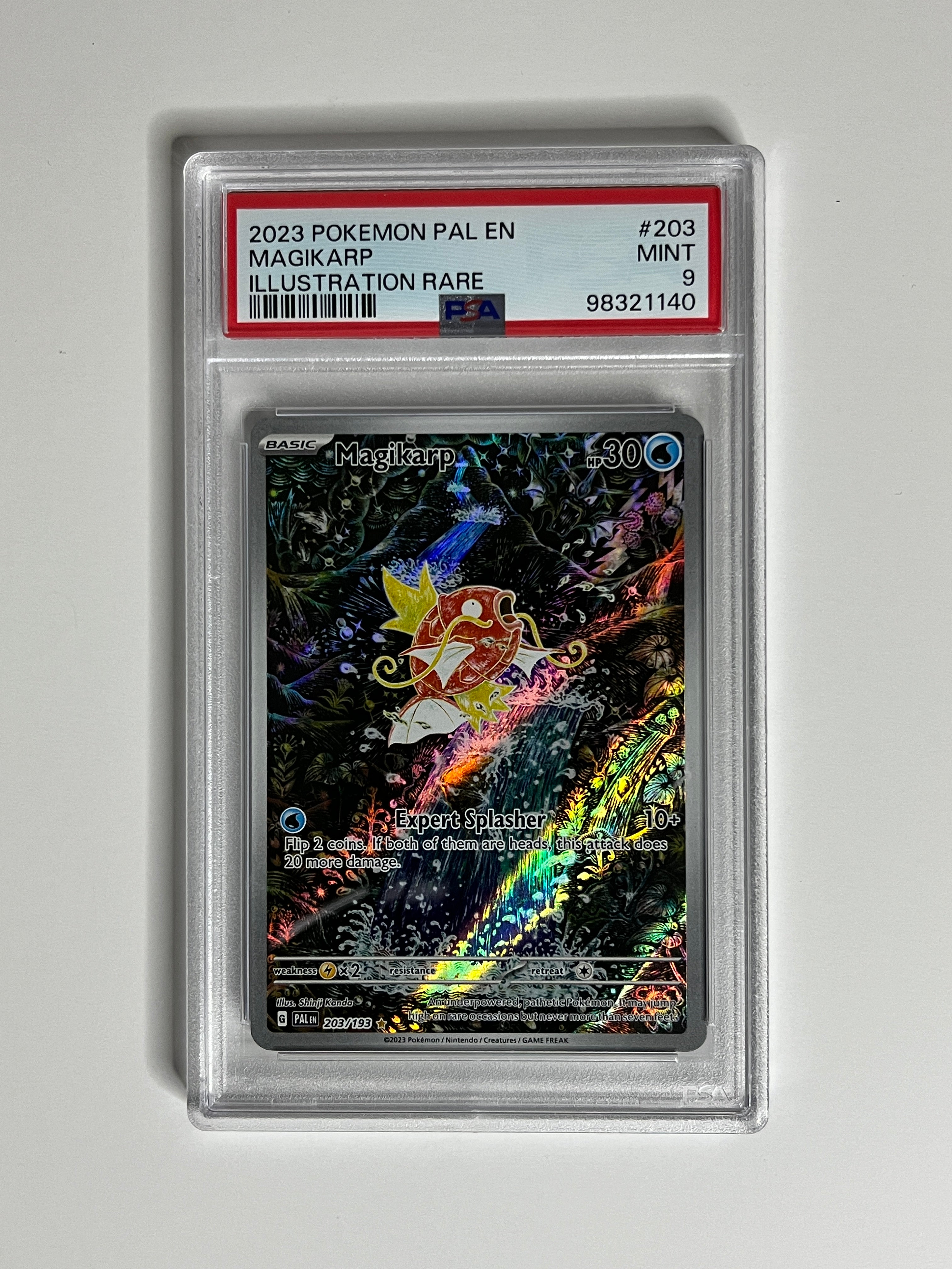 2023 Pokémon Magikarp Illustration Rare #203 Paldea Evolved PSA 9 – Spoils and Loot