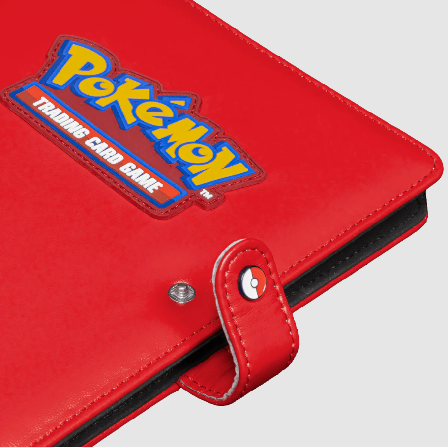 Ultra Pro Premium Red 4-Pocket Snap Binder for Pokémon