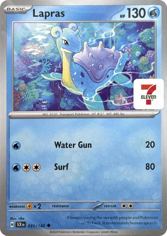 Pokémon TCG: Lapras 031/142 7-Eleven Promo Card