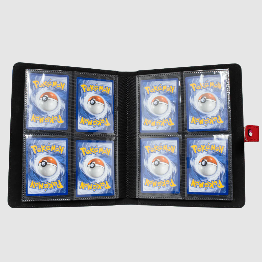 Ultra Pro Premium Red 4-Pocket Snap Binder for Pokémon