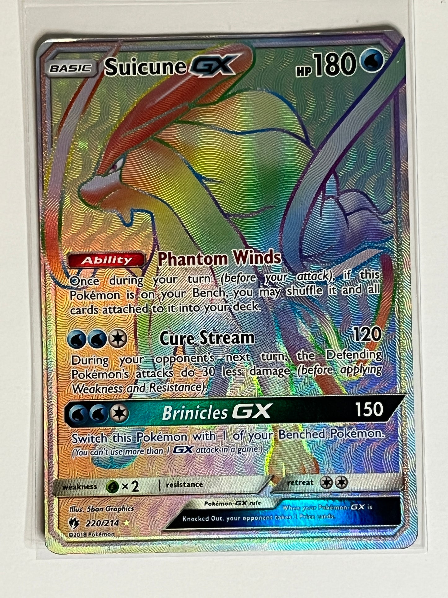 (HP) Suicune GX (Secret) - SM - Lost Thunder (SM8)