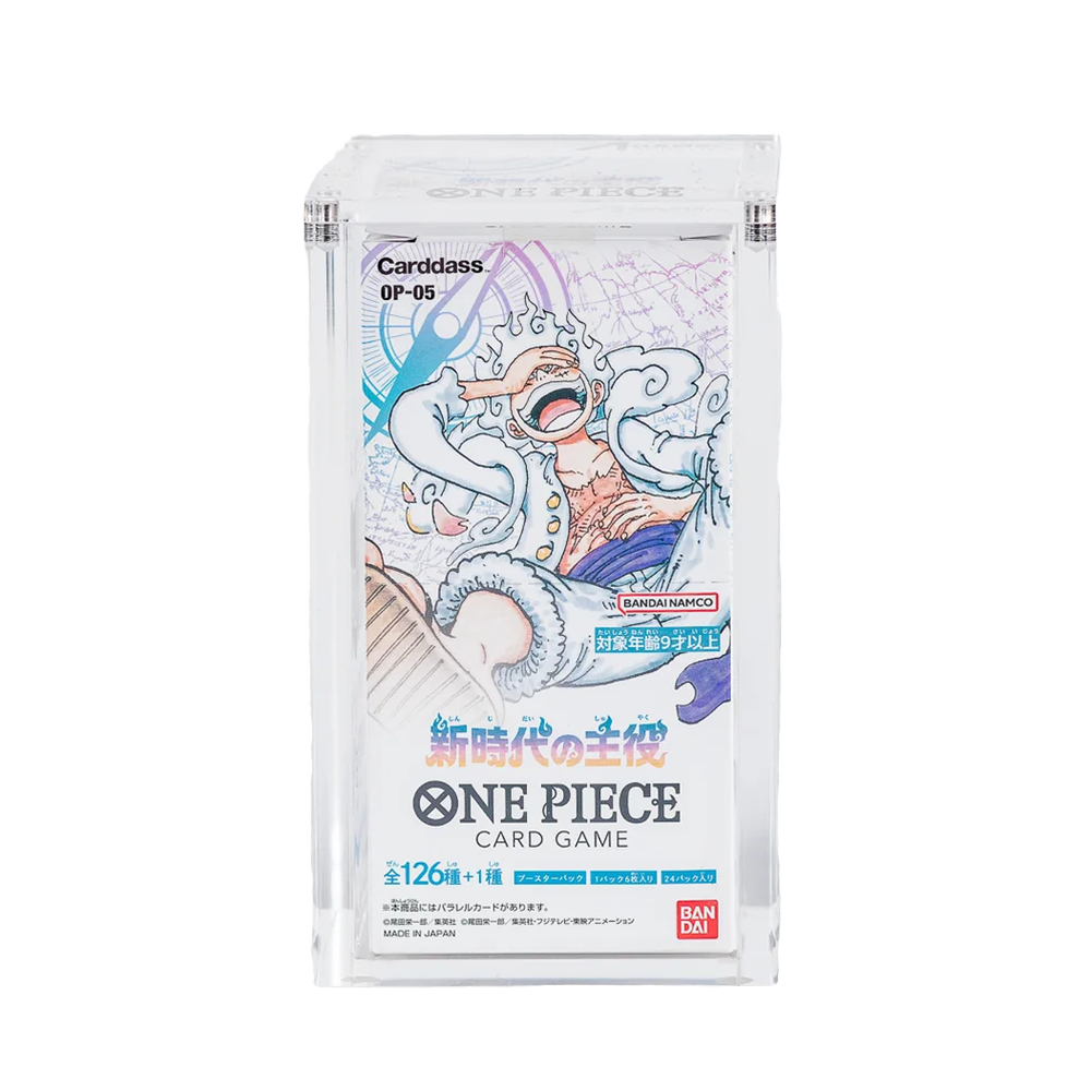 one piece booster box protective case Premium Foreign Pokémon/One Display Acryl – Spoils and Loot version:Gouging Fire ex Mega Lucario booster Japan Unfold the case to Duel Masters TCG DM25-RP3