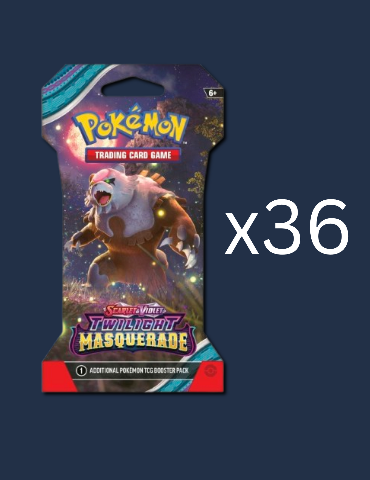Pokémon TCG: Scarlet & Violet: Twilight Masquerade: x36 Sleeved Booster Packs