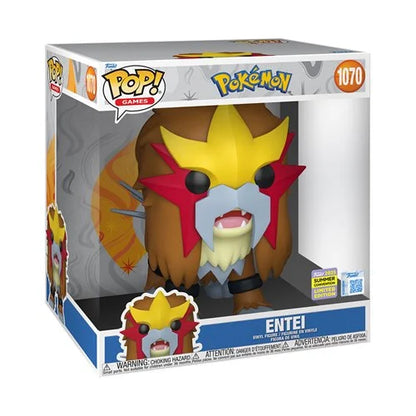 Pokémon Entei Jumbo 10-Inch Funko Pop! Vinyl Figure #1070 - 2025 Convention Exclusive