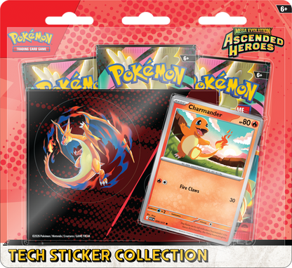 [PREORDER SHIP BY 1/30/26] Pokémon TCG: Mega Evolution Ascended Heroes Tech Sticker Collection (Select Variant)