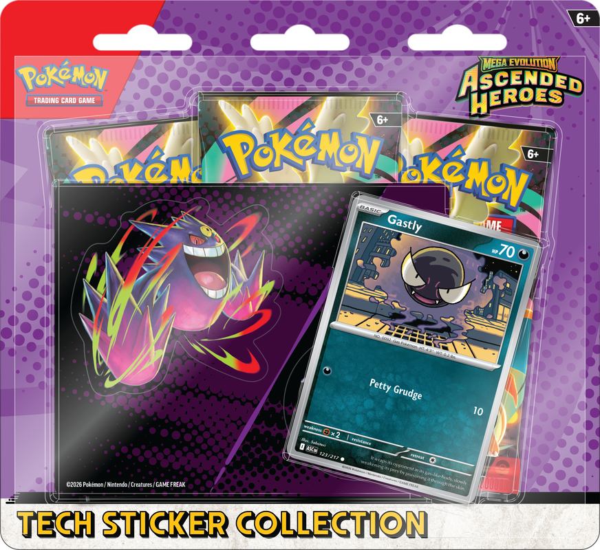 [PREORDER SHIP BY 1/30/26] Pokémon TCG: Mega Evolution Ascended Heroes Tech Sticker Collection (Select Variant)