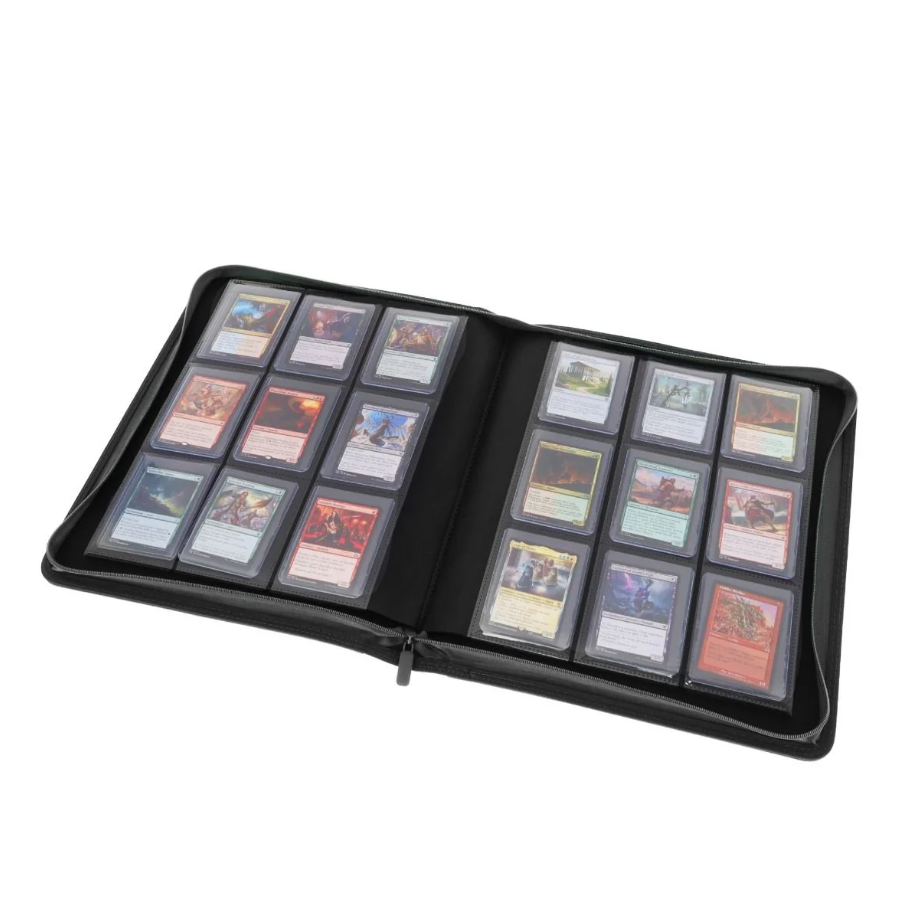 BCW Supplies Album Z-Folio 9-Pocket LX - Toploader Binder - Black