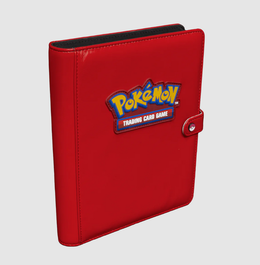 Ultra Pro Premium Red 4-Pocket Snap Binder for Pokémon