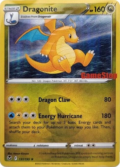 Pokémon TCG: Dragonite (Gamestop Exclusive) 131/195 Promo Card