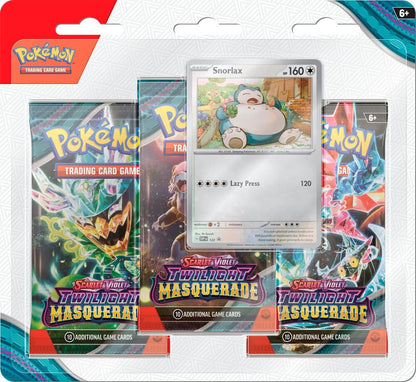 Pokémon TCG: Scarlet & Violet 6: Twilight Masquerade: 3 Pack Blister (Select Variant)