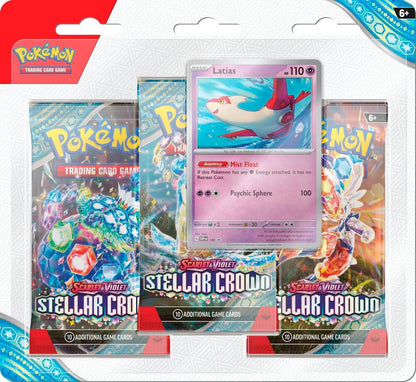 Pokémon TCG: Stellar Crown 3-Booster Blister