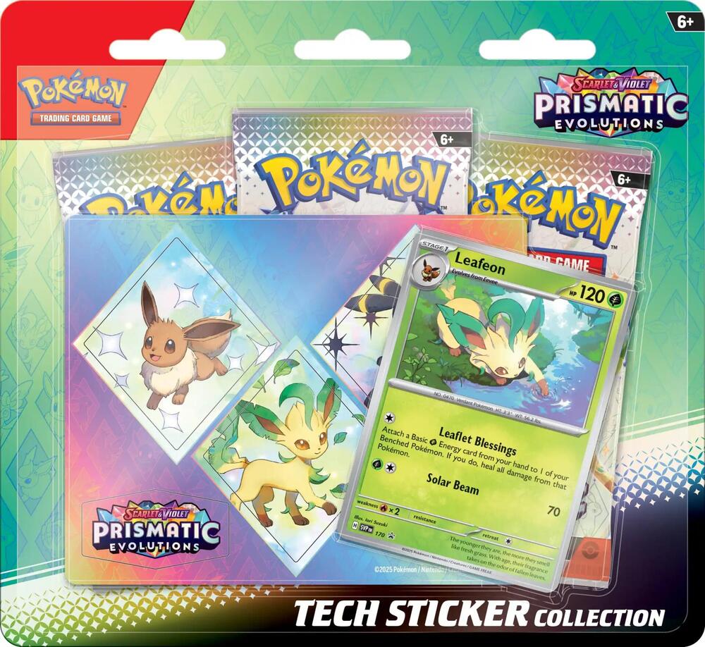 Pokémon TCG: Scarlet & Violet 8.5: Prismatic Evolutions: Tech Sticker Collection (Random)