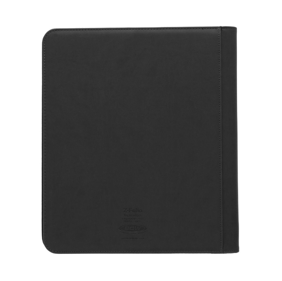 BCW Supplies Album Z-Folio 9-Pocket LX - Toploader Binder - Black