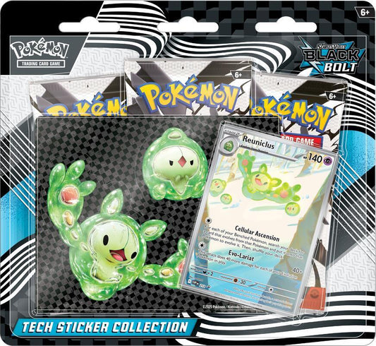 [PREORDER 8/1/25] Pokemon TCG: Black Bolt 3-Pack Tech Blister