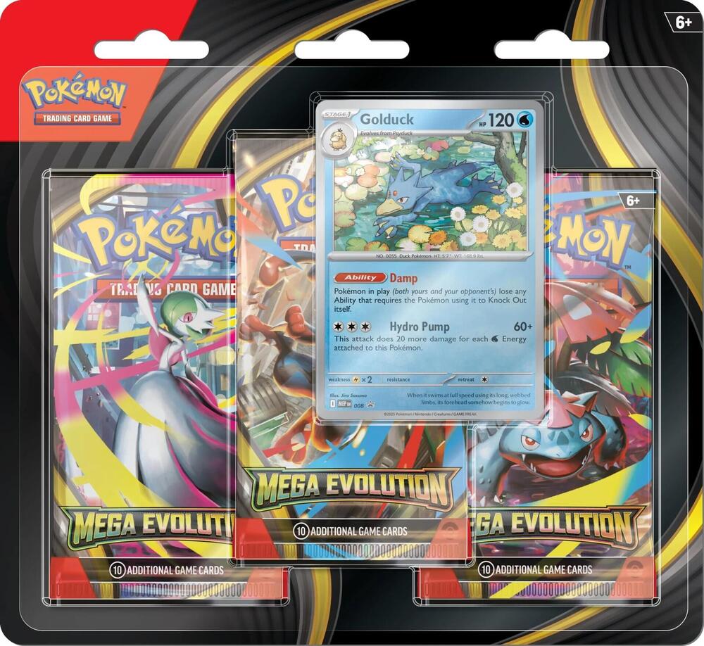 Pokémon TCG: Mega Evolution 1: 3-Booster Blister (Select Variant)