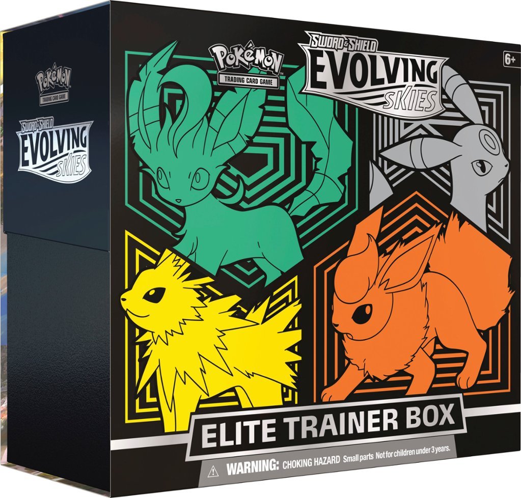 Pokémon TCG Sword & Shield - Evolving Skies Elite Trainer Box (Flareon/Jolteon/Umbreon/Leafeon)