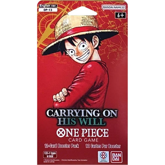 One Piece TCG: Carrying on His Will OP-13 Sleeved Booster Pack