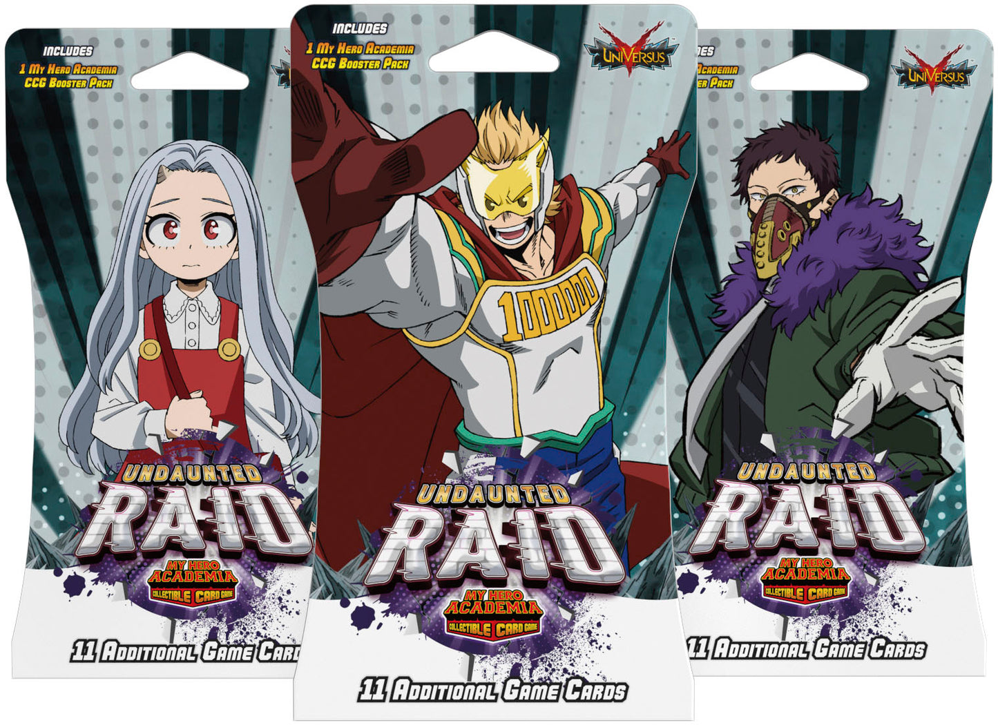 UniVersus - My Hero Academia Collectible Card Game Set 5: Undaunted Raid Booster Sleeved