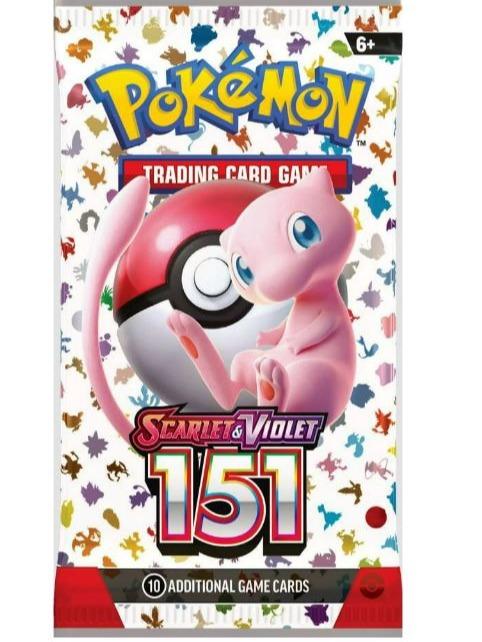 Pokémon 151 English Booster Pack - New and Sealed - 10 Cards