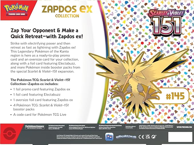 Pokémon TCG: Scarlet & Violet 151: Collection Zapdos ex