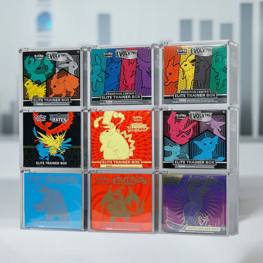 Premium Pokémon Elite Trainer Box Protective Display Acrylic Case