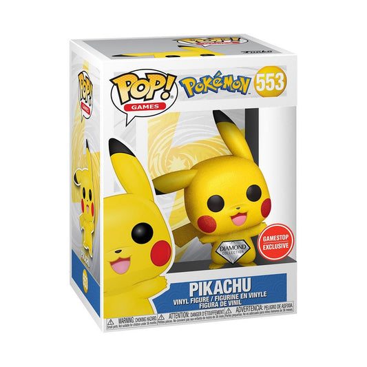 Funko POP! Games: Pokemon Pikachu Waving Diamond 3.75-in Vinyl Figure GameStop Exclusive