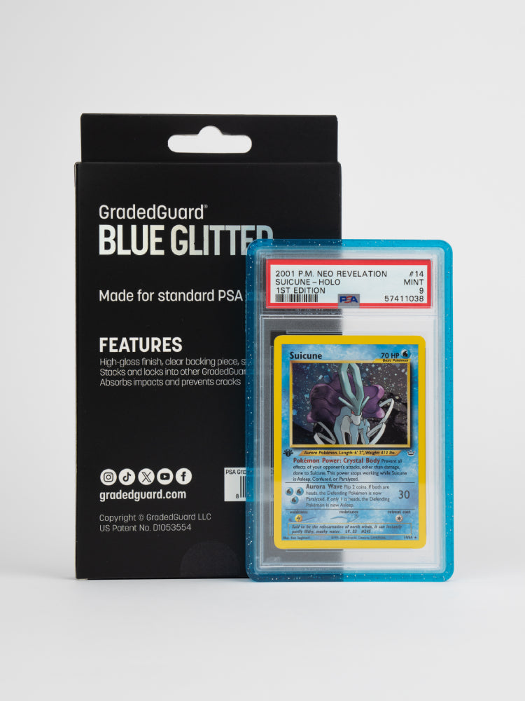 (Limited Edition) GradedGuard - Blue Glitter Standard Case (PSA)