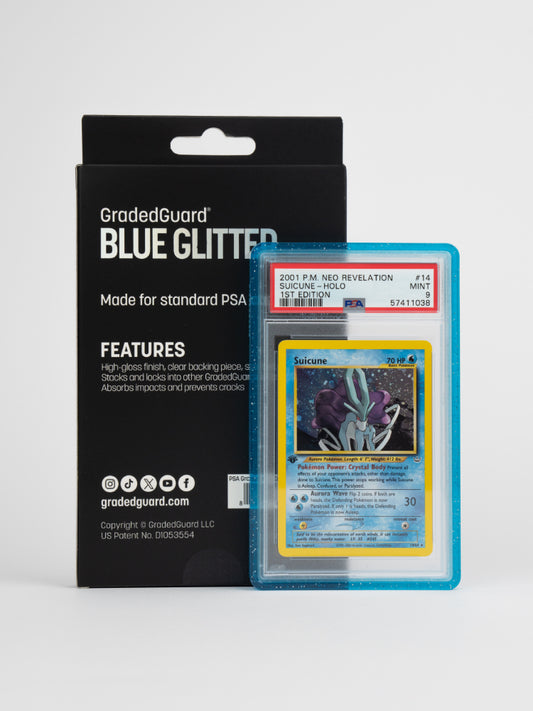 (Limited Edition) GradedGuard - Blue Glitter Standard Case (PSA)