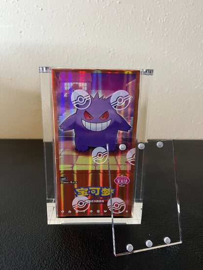 Premium Pokémon Gem Pack Booster Box Protective Display Acrylic Case Version 2