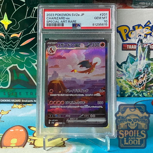 2023 Pokémon SV2a #201 Japanese Charizard ex Special Art Rare PSA 10