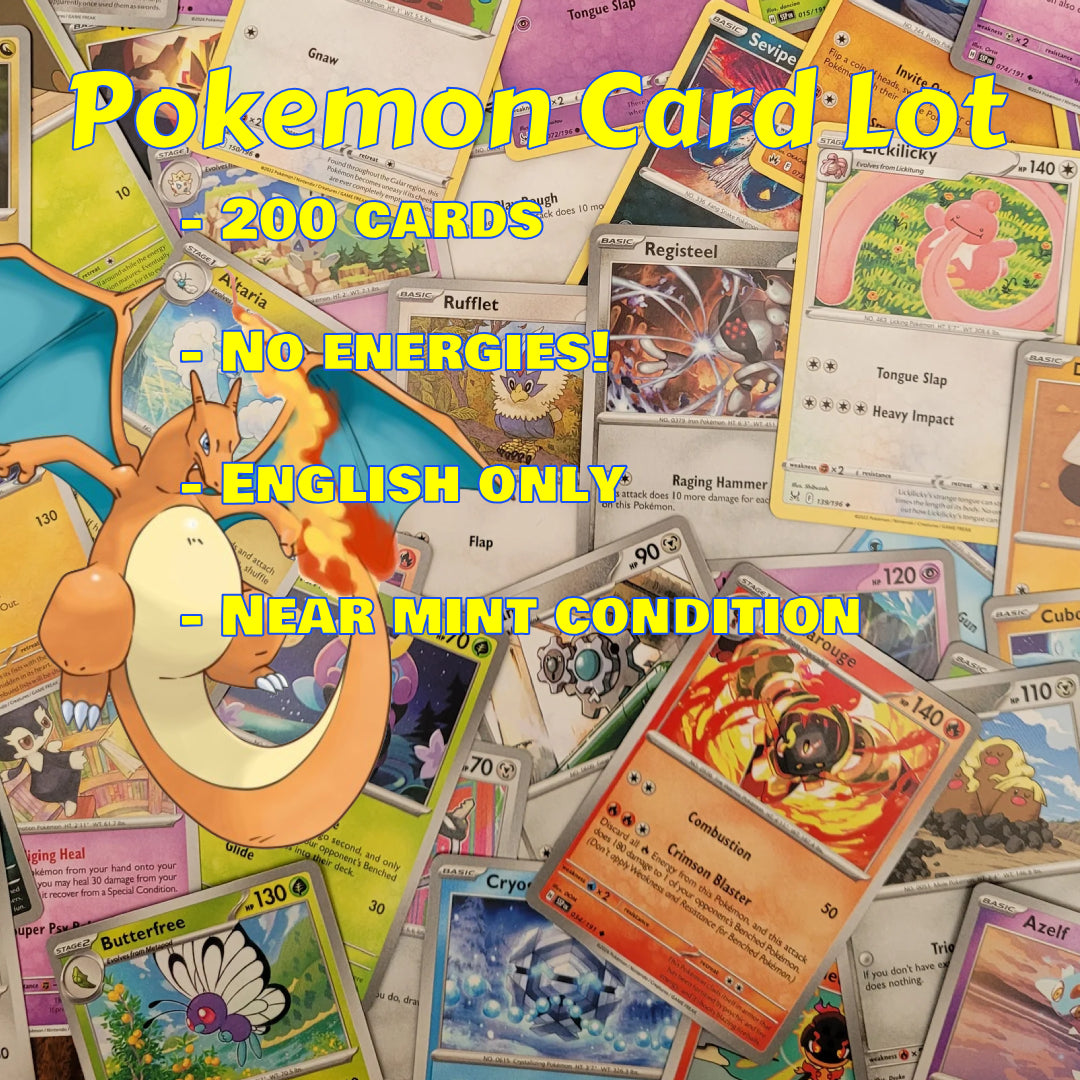 Pokémon TCG 200 Bulk Cards