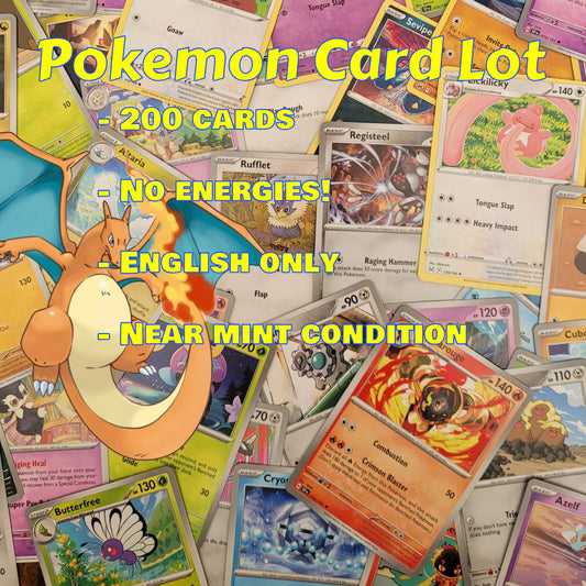 Pokémon TCG 200 Bulk Cards