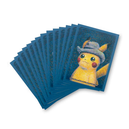 Pokémon Center × Van Gogh Museum: Pikachu Inspired by Self-Portrait with Grey Felt Hat Card Sleeves (65 Sleeves)