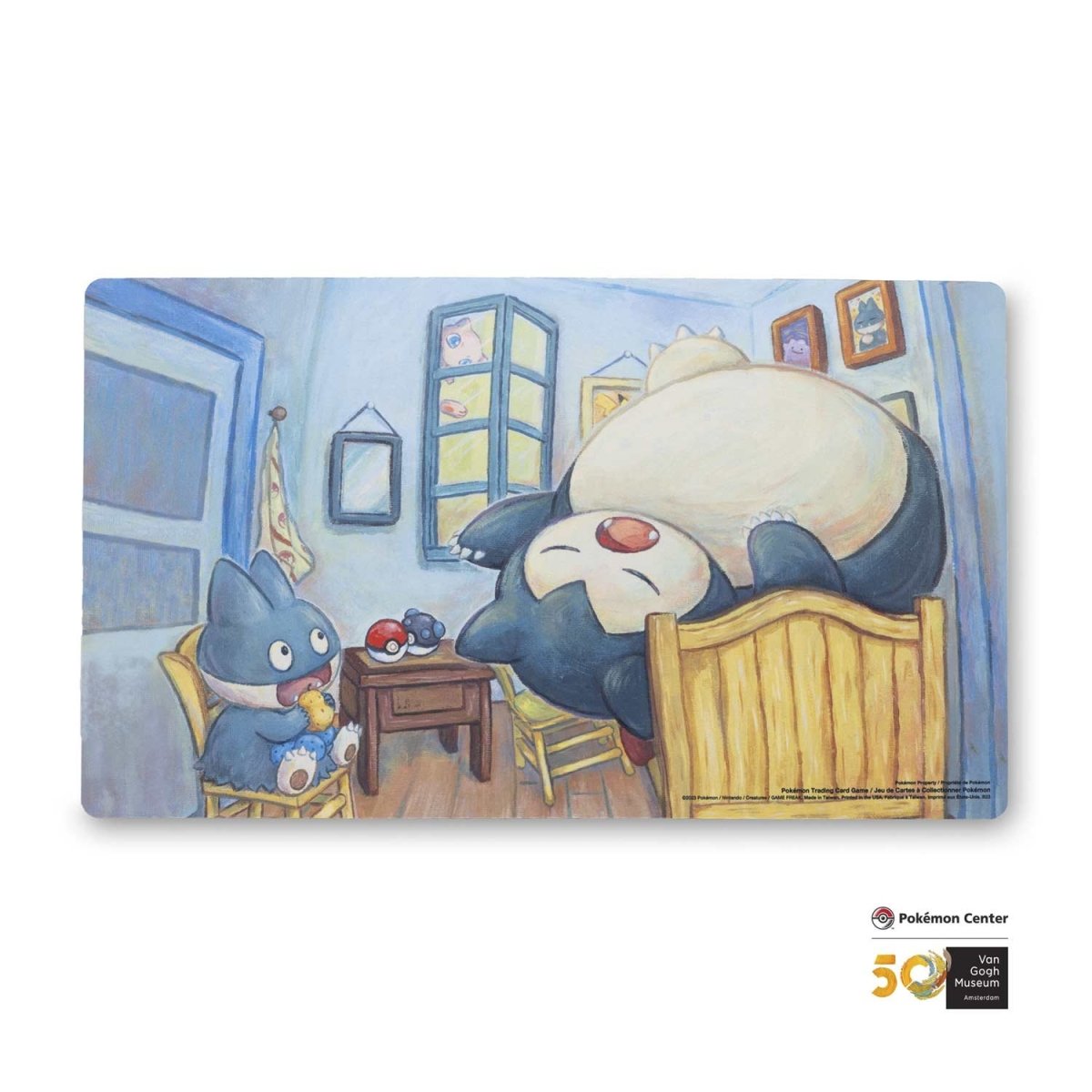 Pokémon Center × Van Gogh Museum: Munchlax & Snorlax Inspired by The Bedroom Playmat