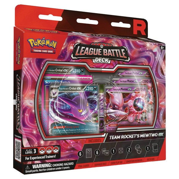 [PREORDER SHIP BY 11/7/25] Pokémon TCG: Team Rocket's Mewtwo ex League Battle Deck