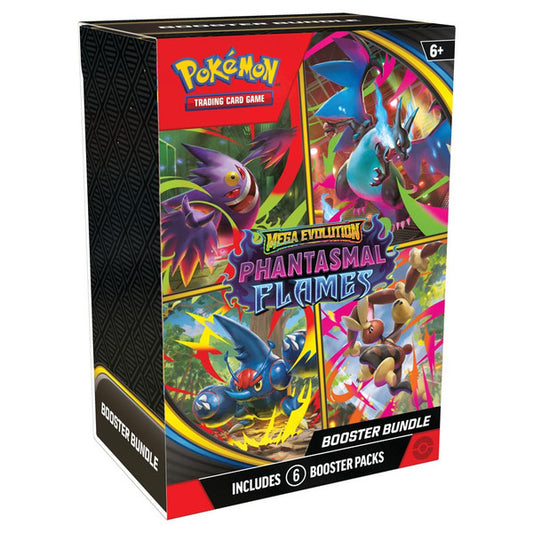 [PREORDER SHIP BY 11/14/25] Pokémon TCG: Mega Evolution 2: Phantasmal Flames: Booster Bundle