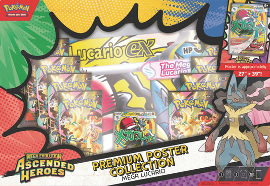 [PREORDER SHIP BY 3/20/26] Pokémon TCG: Mega Evolution 2.5: Ascended Heroes: Premium Poster Collection (Random Art)
