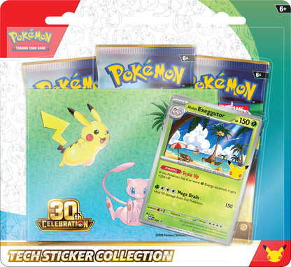 [PREORDER SHIP BY 9/16/26] Pokémon TCG: 30th Celebration: Tech Sticker Collection (Random)