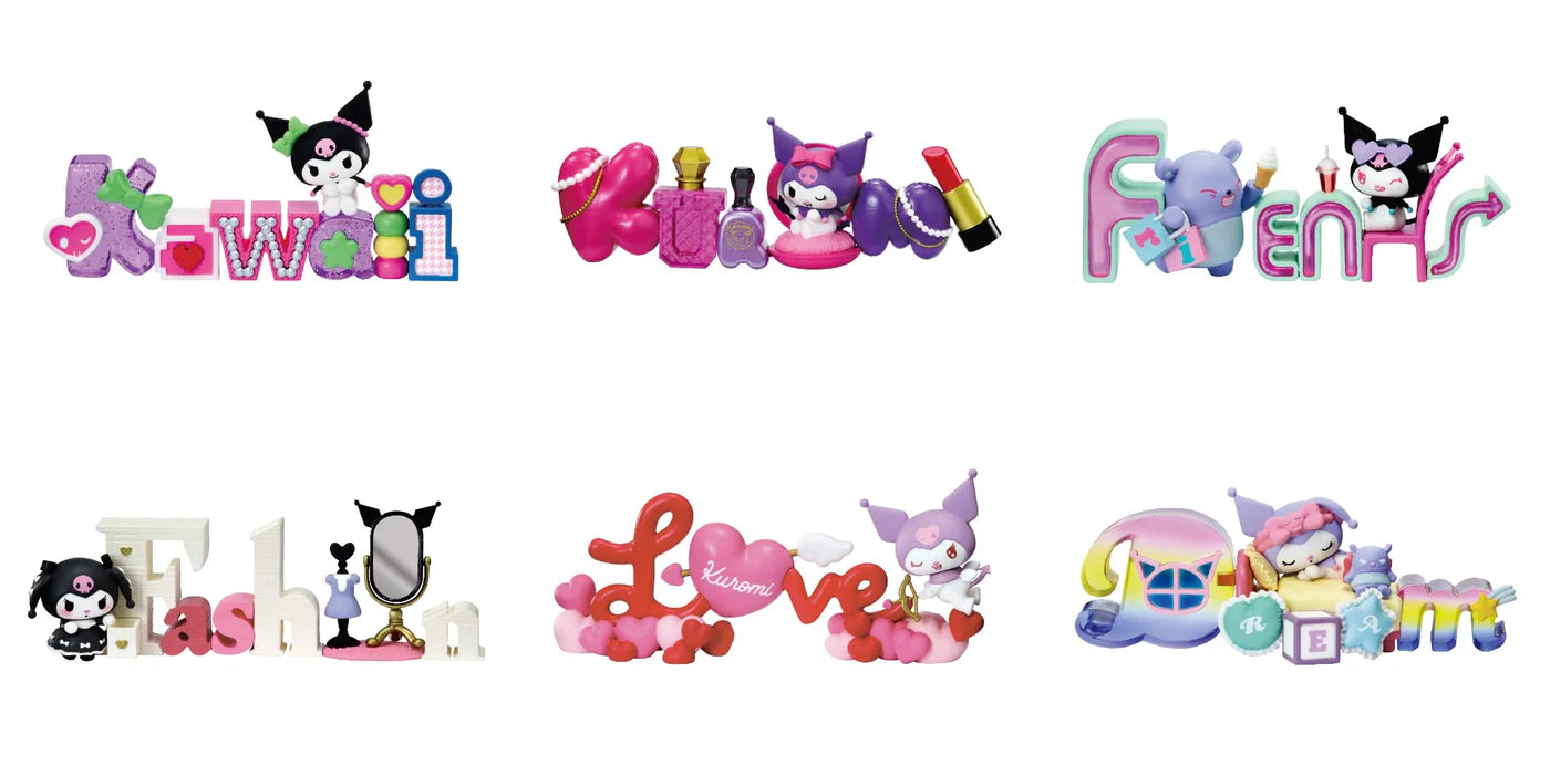 Re-Ment Kuromi Words Collection Blind Box - 1 Random Figure