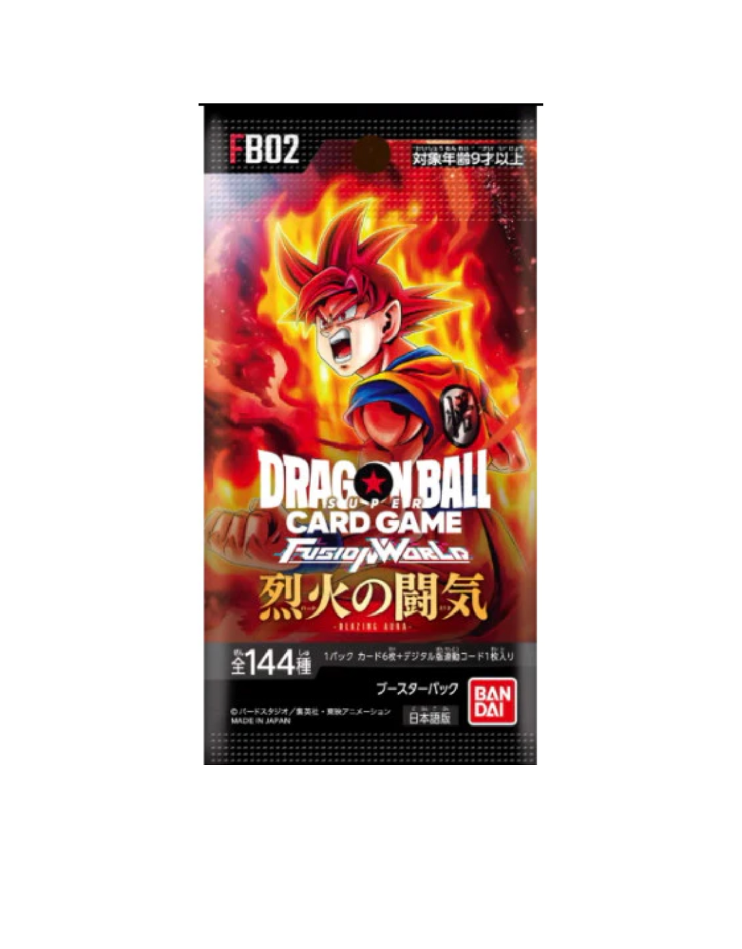 Bandai Japanese Dragon Ball Super TCG Fusion World Blazing Aura FB02 Booster Box