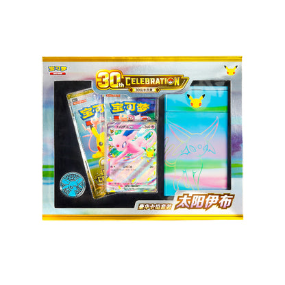 [PREORDER SHIP BY 10/7/26] (S-Chinese) Pokémon TCG: 30th Anniversary Deluxe Card Deck Set - Day (Espeon)