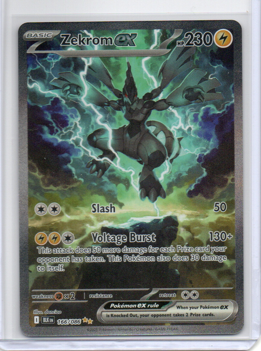 Zekrom ex - Special Illustration Rare - 166/086 - SV: Black Bolt (BLK)