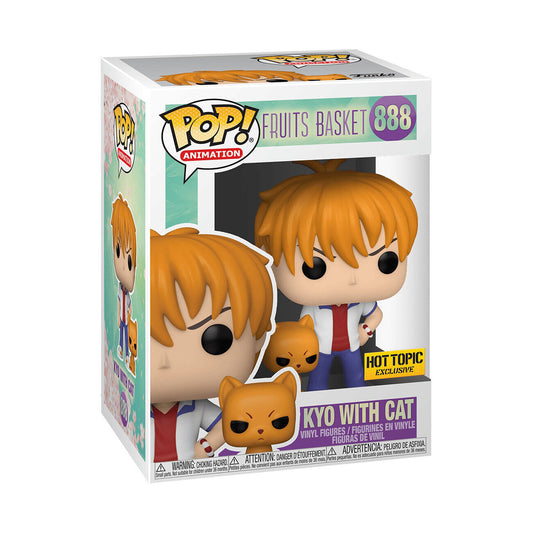 Funko Fruits Basket Pop! Animation Kyo With Cat Vinyl Figure Hot Topic Exclusive