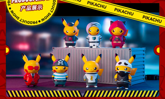 Pokemon Pikachu Villain Costume Series Figurine (Random)