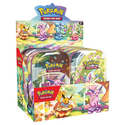 [PREORDER] Pokémon TCG: Scarlet & Violet 8.5: Prismatic Evolutions: Mini Tin Display (8 Tins)