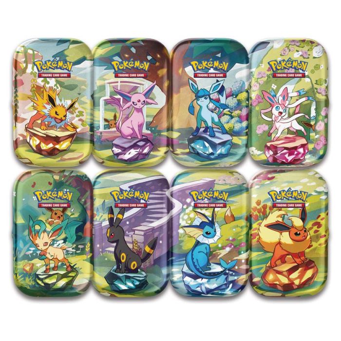 [PREORDER] Pokémon TCG: Scarlet & Violet 8.5: Prismatic Evolutions: Mini Tin Display (8 Tins)